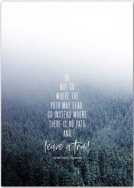 Leave a trail | Forest | Poster