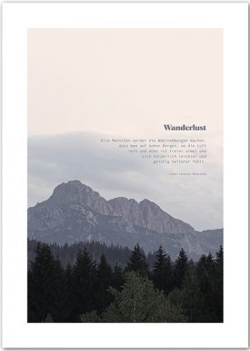 Wanderlust | Berge | Poster