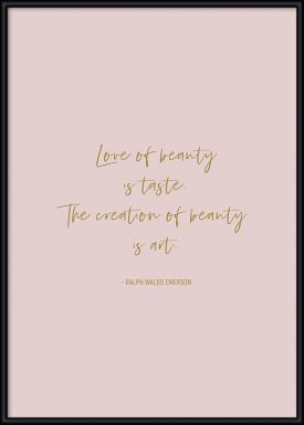 Love of Beauty | Ralph Waldo Emerson | Poster